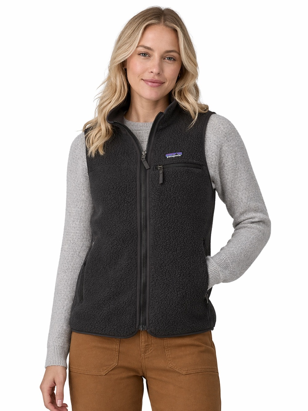 Patagonia Retro Pile Vest Ink Black Size XL Fleece